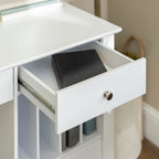 Bureau de rangement informatique de 48 pouces - Blanc