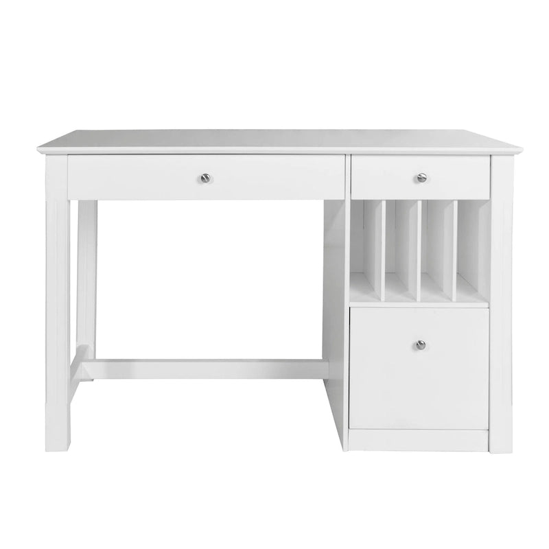 Bureau de rangement informatique de 48 pouces - Blanc