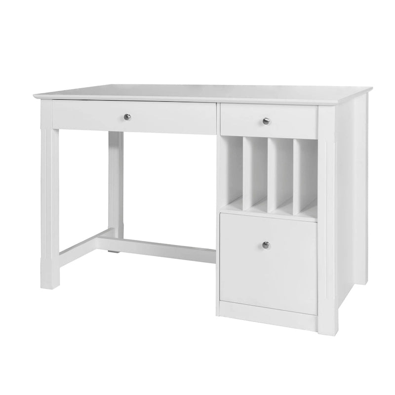 Bureau de rangement informatique de 48 pouces - Blanc