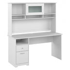 Bureau d'ordinateur Cabot 60W avec étagère en chêne expresso par