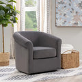 Fauteuil pivotant Moriarty en velours