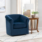 Fauteuil pivotant Moriarty en velours