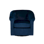 Fauteuil pivotant Moriarty en velours