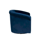 Fauteuil pivotant Moriarty en velours