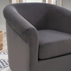 Fauteuil pivotant Moriarty en velours
