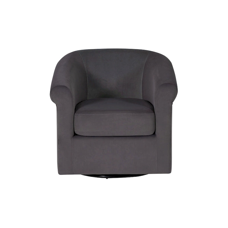 Fauteuil pivotant Moriarty en velours