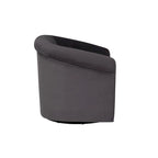 Fauteuil pivotant Moriarty en velours