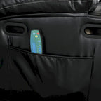 Fauteuil releveur inclinable électrique de massage chauffant avec siège large, poches latérales, porte-gobelets et minuterie pour personnes âgées
