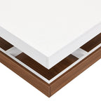 Table basse rotative 360° moderne avec 3 plateaux détachables, table basse à 2 niveaux avec rangement pour salon