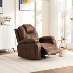 Fauteuil inclinable pivotant oversize avec porte-gobelet et poche latérale