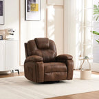 Fauteuil inclinable pivotant oversize avec porte-gobelet et poche latérale