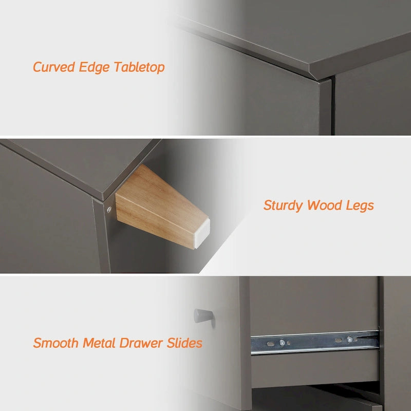 Commode de rangement 3-en-1 avec 8 tiroirs et 2 portes pour chambre à coucher
