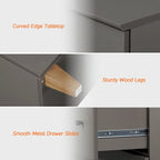 Commode de rangement 3-en-1 avec 8 tiroirs et 2 portes pour chambre à coucher