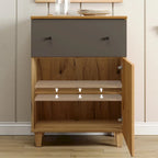 Commode de rangement 3-en-1 avec 8 tiroirs et 2 portes pour chambre à coucher