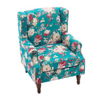 Fauteuil d'appoint rembourré avec clous décoratifs