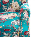 Fauteuil d'appoint rembourré avec clous décoratifs
