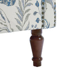 Fauteuil d'appoint rembourré avec clous décoratifs