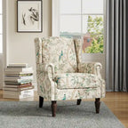Fauteuil d'appoint rembourré avec clous décoratifs