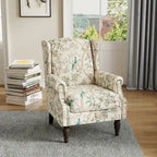 Fauteuil d'appoint rembourré avec clous décoratifs