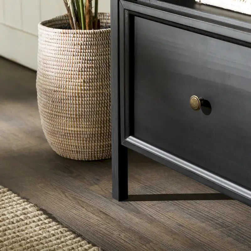 Meuble TV rustique à 3 tiroirs de 152 cm