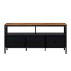 Meuble TV rustique à 3 tiroirs de 152 cm
