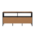 Meuble TV rustique à 3 tiroirs de 152 cm