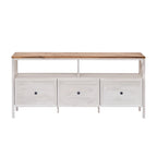Meuble TV rustique à 3 tiroirs de 152 cm