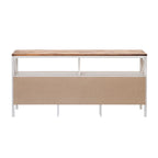 Meuble TV rustique à 3 tiroirs de 152 cm