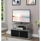 Meuble TV Designs2Go de Convenience Concepts avec 2 armoires de rangement et étagère