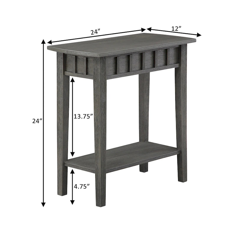 Table d'appoint Dennis avec étagère