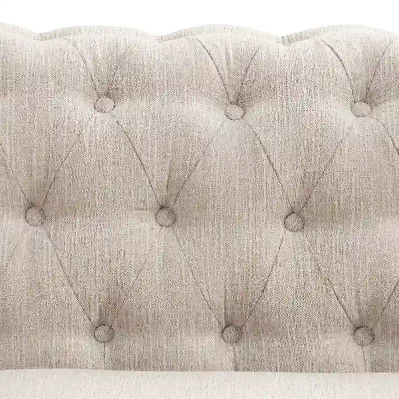 Canapé Chesterfield en velours capitonné
