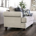 Canapé T-Cushion Frane transitionnel en chenille beige par