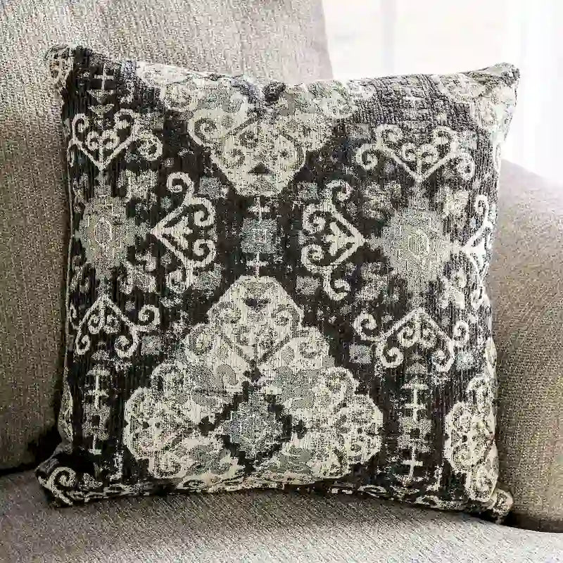 Canapé T-Cushion Frane transitionnel en chenille beige par