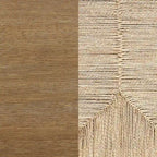 Banc Bohème Beacon avec rangement à chaussures, banc d'entrée ou de bout de lit en jonc de mer avec cadre en bois massif
