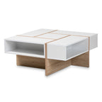 Carson Carrington Uljeshult Table basse en bois moderne et contemporaine