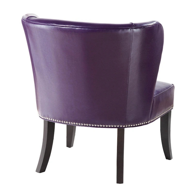 Fauteuil d'appoint sans accoudoirs Sheldon Purple