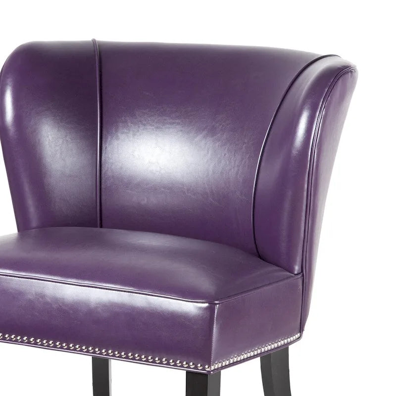 Fauteuil d'appoint sans accoudoirs Sheldon Purple