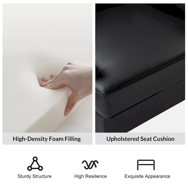 Fauteuil Angeles ergonomique moderne du milieu du siècle en cuir végétalien avec dossier ailé par