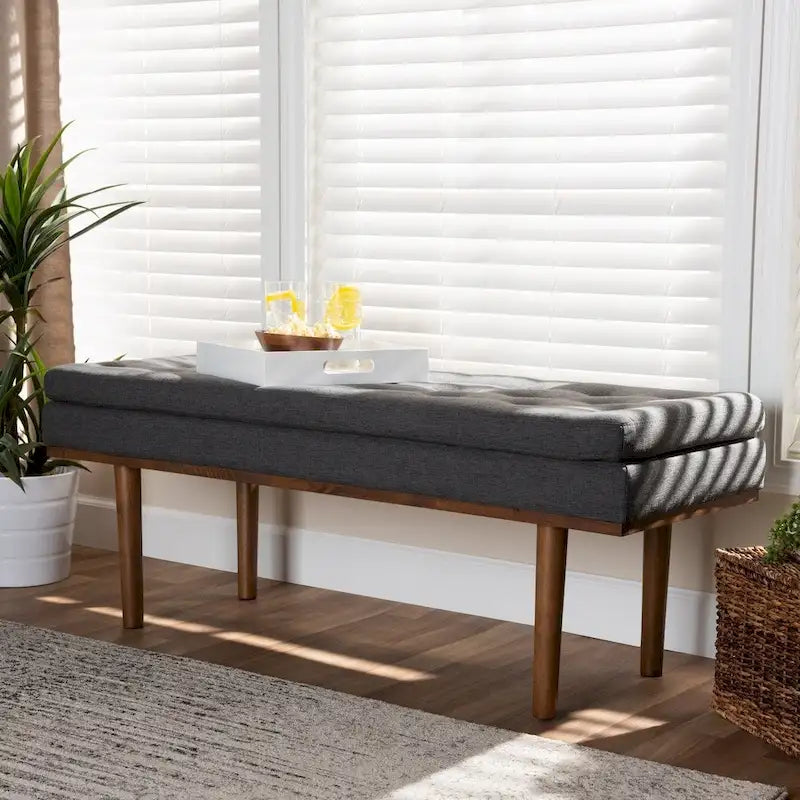 Banc rembourré Ufas de style moderne du milieu du siècle