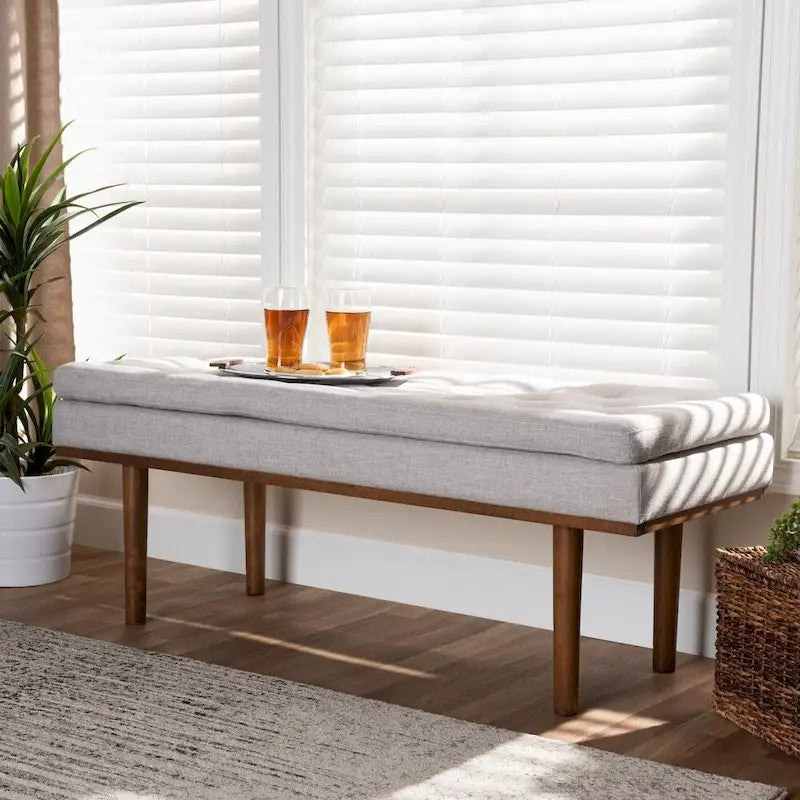 Banc rembourré Ufas de style moderne du milieu du siècle