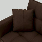Canapé-lit futon convertible capitonné moderne de 74 po avec 2 oreillers