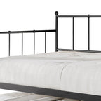 Lit de repos gigogne minimaliste en métal, une place