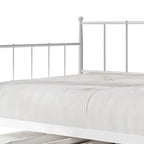 Lit de repos gigogne minimaliste en métal, une place