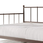 Lit de repos gigogne minimaliste en métal, une place
