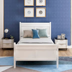 Lit plateforme en bois pleine, grand ou double.