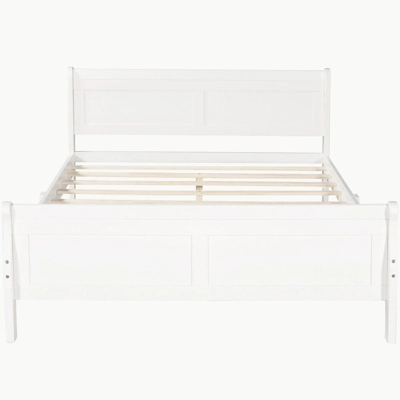 Lit plateforme en bois pleine, grand ou double.