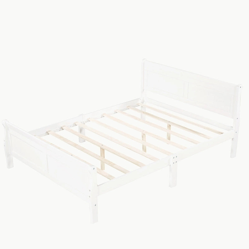 Lit plateforme en bois pleine, grand ou double.