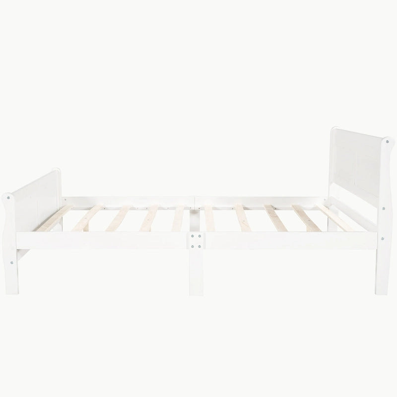 Lit plateforme en bois pleine, grand ou double.