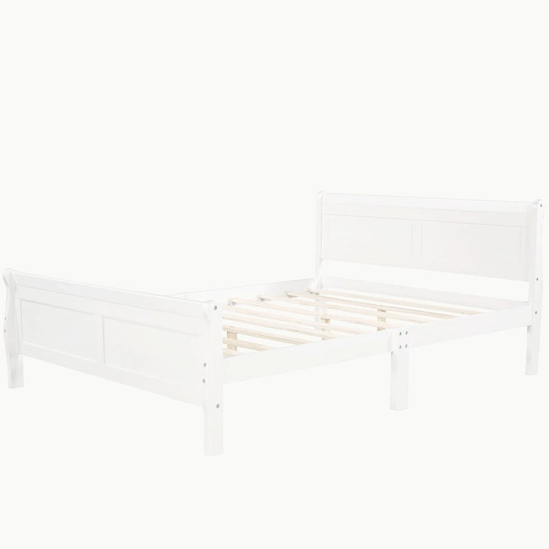 Lit plateforme en bois pleine, grand ou double.