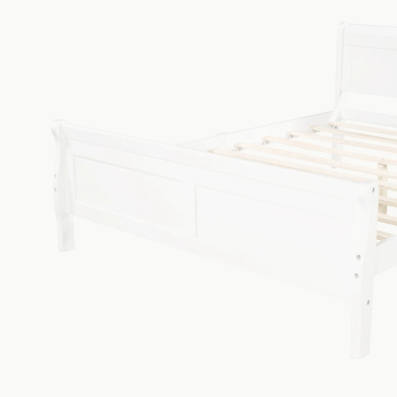 Lit plateforme en bois pleine, grand ou double.